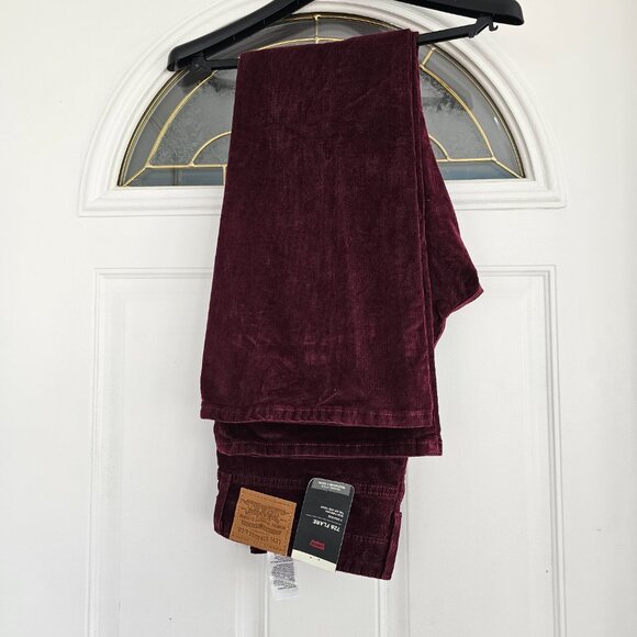 Levi's 726 Flare High Rise Pale Mauve Corduroy Flare Women's Jeans (32 x 32) - Picture 4 of 15